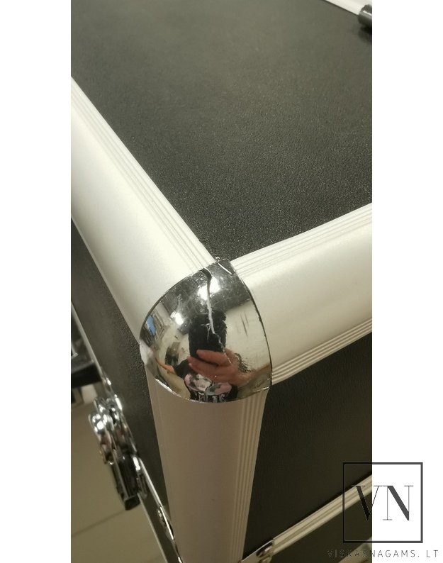 Dviejų dalių kosmetinis lagaminas BLACK BLACK MATTE XXL  (25x35x40) 4
