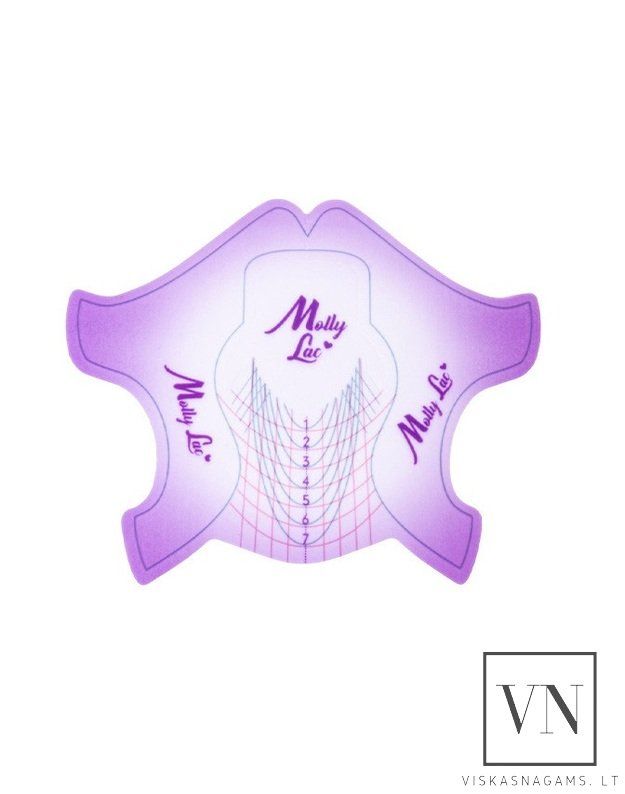 Formelės nagų priauginimui MOLLY FLEXIBLE PUPLE, 20vnt.