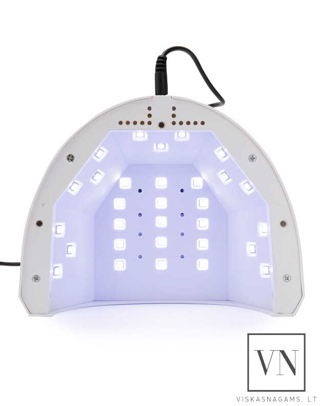 Nagų lempa LED/UV ALLELAC 1s su veidrodiniu dugnu, 48W 