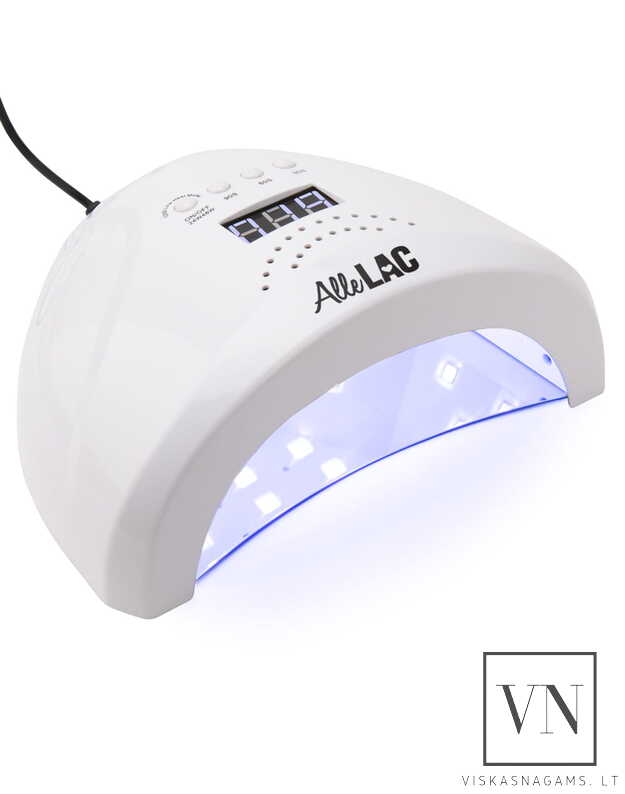 Nagų lempa LED/UV ALLELAC 1s su veidrodiniu dugnu, 48W 