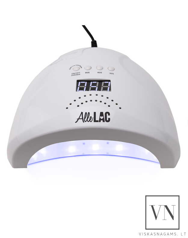 Nagų lempa LED/UV ALLELAC 1s su veidrodiniu dugnu, 48W 
