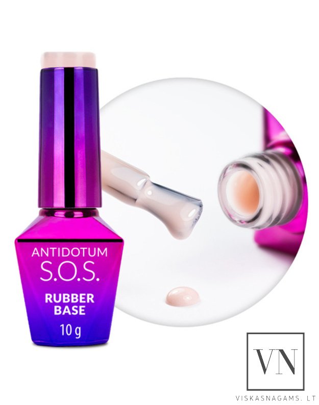S.O.S. ANTIDOTUM RUBBER BASE FLUFFY MARSHMALLOW kaučiukinė bazė, 10g 4