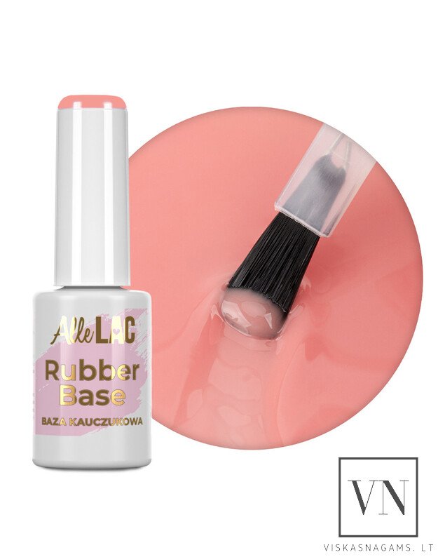 ALLELAC RUBBER BASE VIBRANT CORAL elastinga kaučiukinė bazė Nr.9, 7g