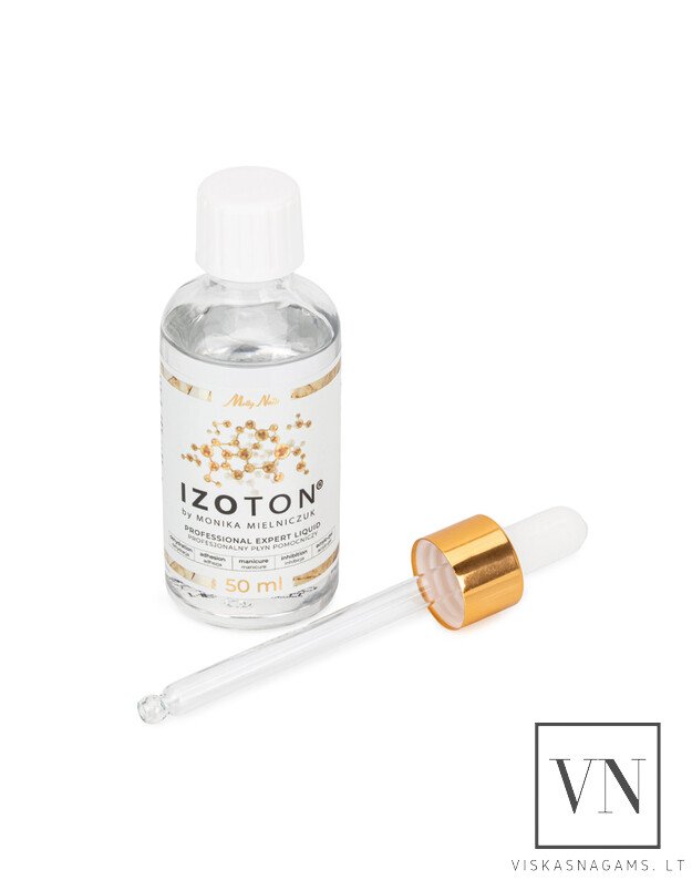 IZOTON® profesionalus pagalbinis skystis nuriebalinimui, sukibimo gerinimui, darbui su polygeliu  2