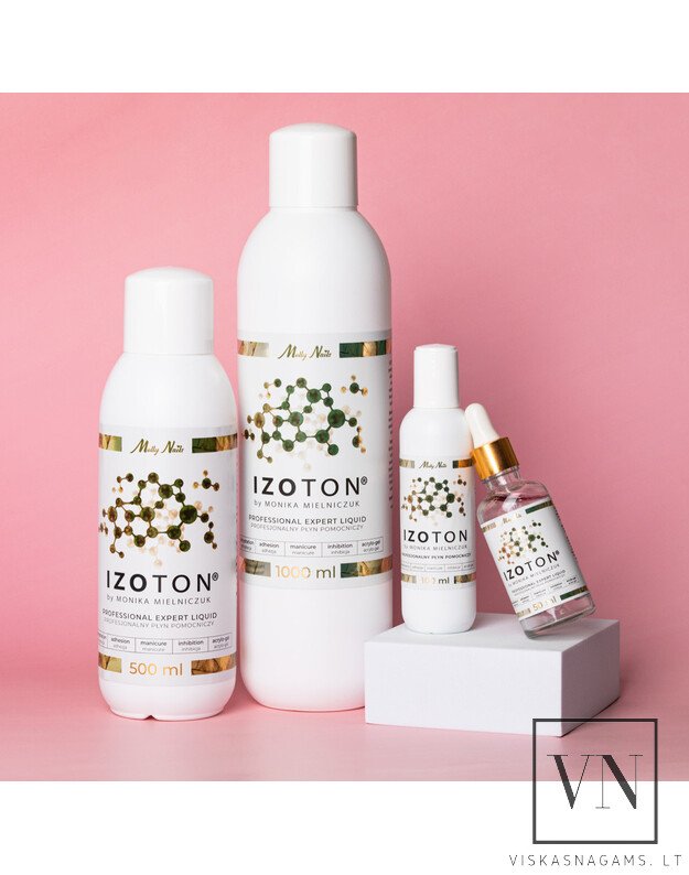 IZOTON® profesionalus pagalbinis skystis nuriebalinimui, sukibimo gerinimui, darbui su polygeliu, 100ml 2