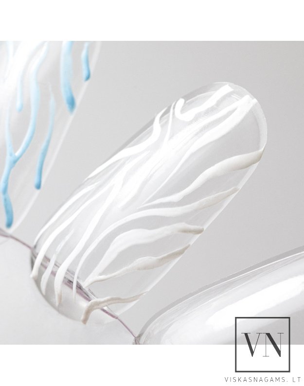 ALLELAC ART GEL dekoravimo pasta WHITE, Nr.01 1