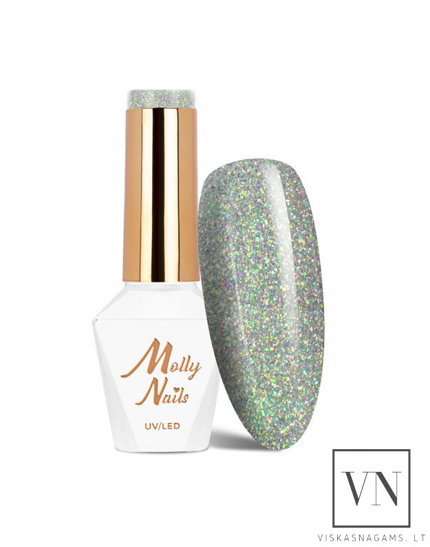 MOLLY NAILS šviesą atspindintis gelinis lakas, Nr.684
