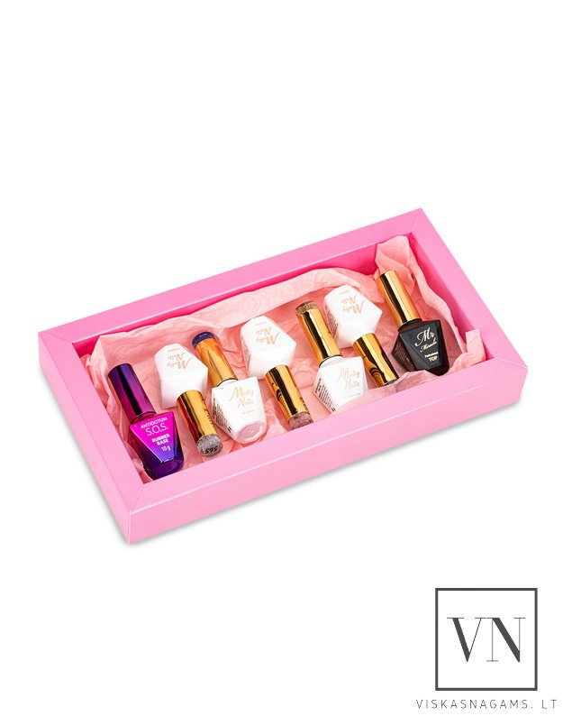 Gelinio lakavimo rinkinys MOLLY NAILS FLASHING, 7 dalių 1