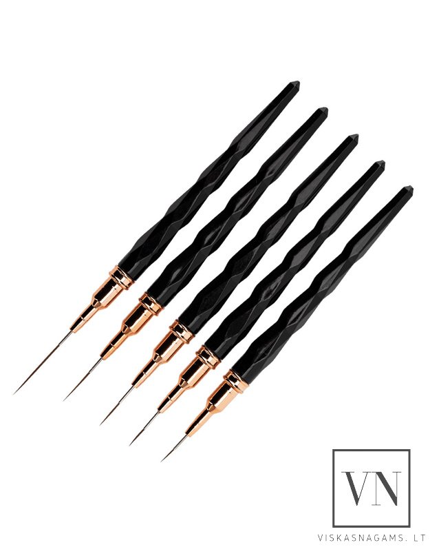 NTN PREMIUM BLACK teptukas nagų dailei su dangteliu, 11mm 2