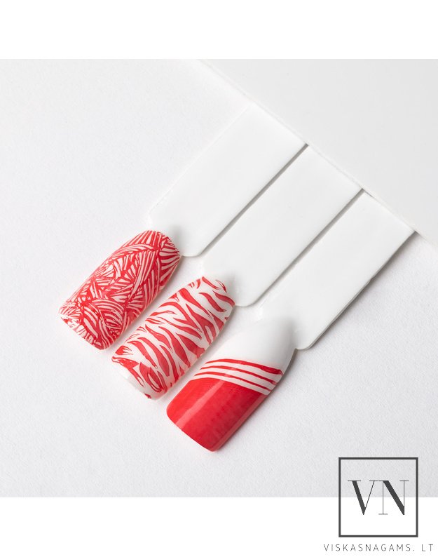 MOLLY NAILS nagų lakas štampavimui RED, Nr.11 2
