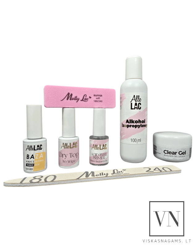 START GEL MINI nagų priauginimo rinkinys, 7 dalių