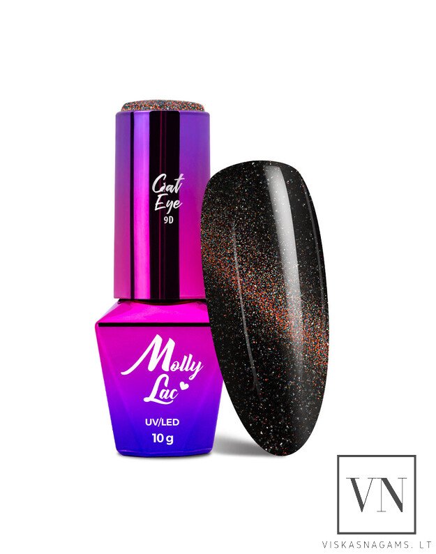 MOLLY LAC FLASHING CAT EYE magnetinis, šviesą atspindintis gelinis lakas, Nr.155