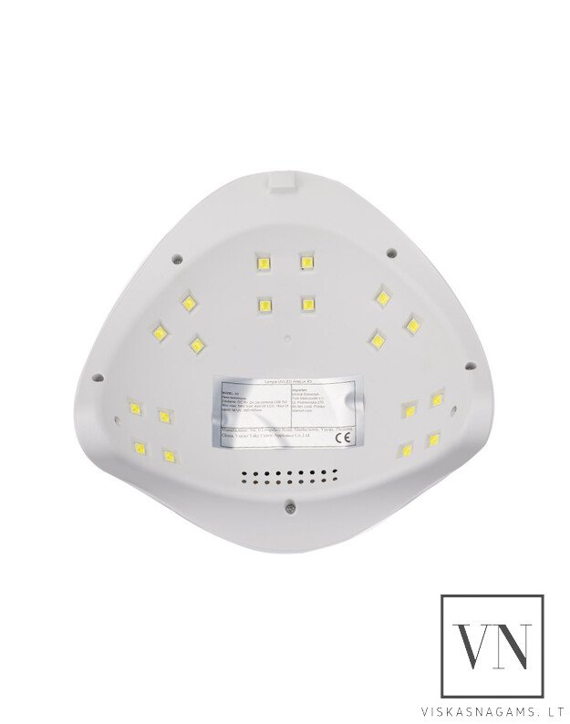 Nagų lempa LED/UV ALLELUX X3, 54W ir dulkių surinkėjas 858-2A, 40W 2