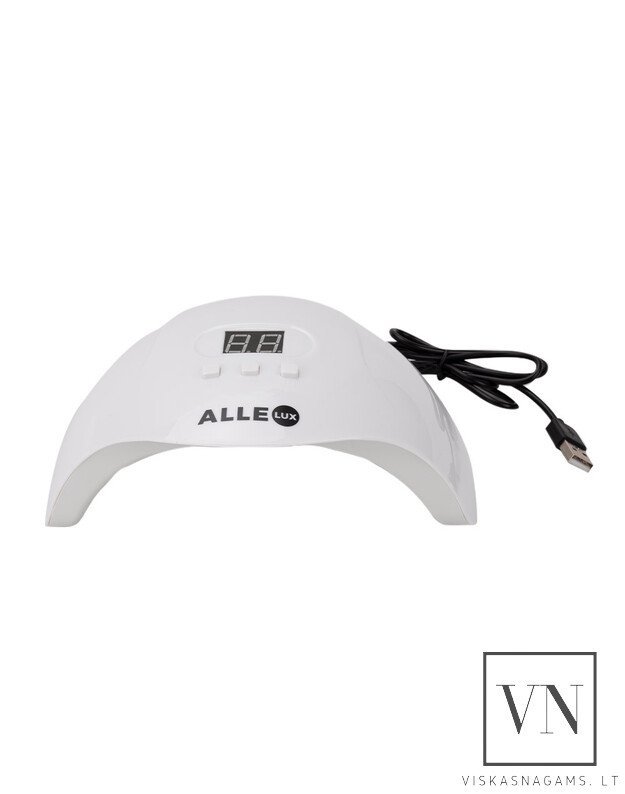 Nagų lempa LED/UV ALLELUX X3, 54W ir dulkių surinkėjas 858-2A, 40W 1
