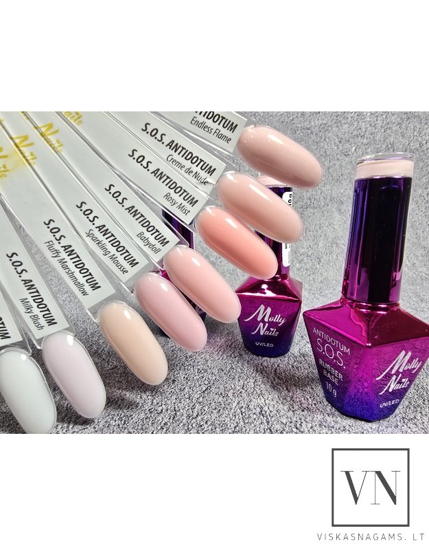 S.O.S. ANTIDOTUM RUBBER BASE SPARKLING MOUSSE kaučiukinė bazė, 10g