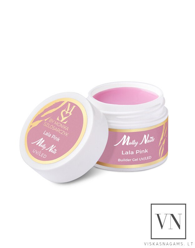 MOLLY NAILS BY MONIKA LALA PINK tiksotropinis gelis, 15g