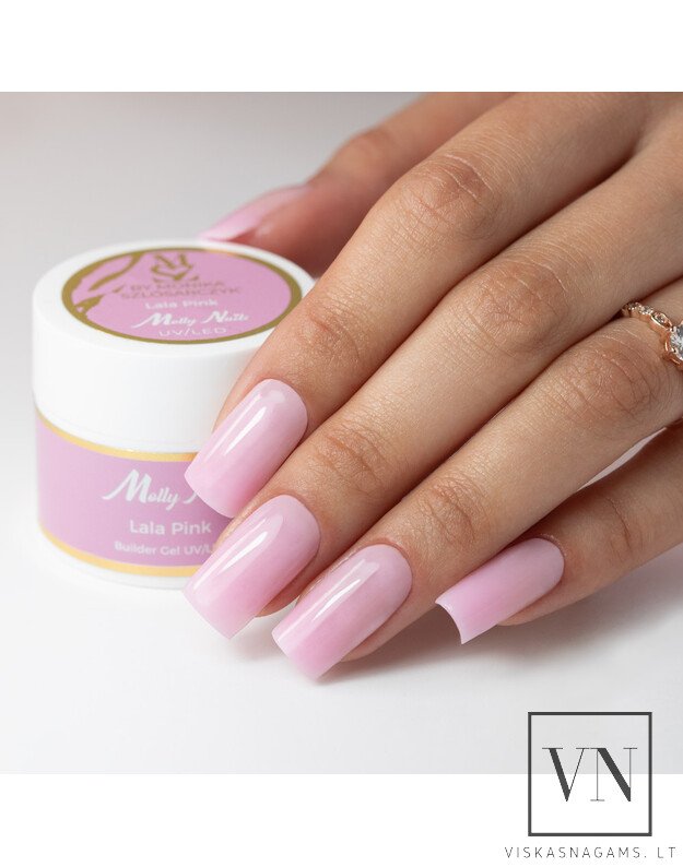 MOLLY NAILS BY MONIKA LALA PINK tiksotropinis gelis, 15g 6