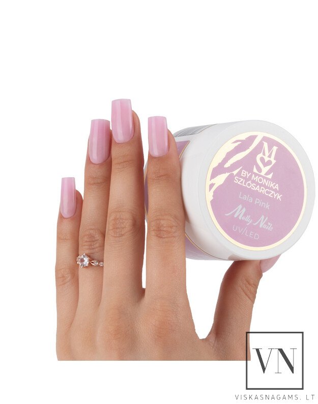 MOLLY NAILS BY MONIKA LALA PINK tiksotropinis gelis, 15g 5