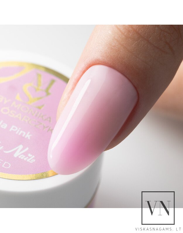 MOLLY NAILS BY MONIKA LALA PINK tiksotropinis gelis, 15g 1