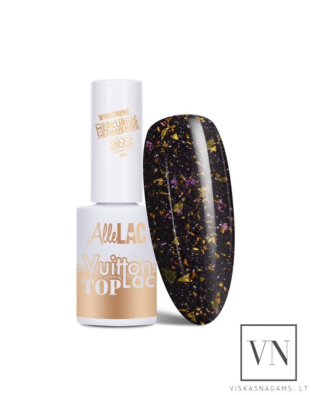 ALLELAC TOP VUITTONLAC GOLD  viršutinis sluoksnis su blizgučiu, 5g