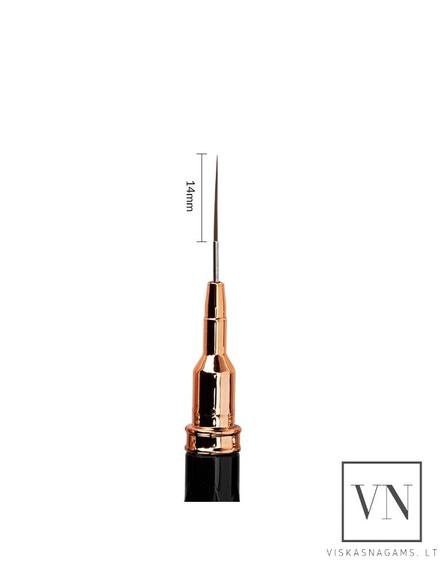 NTN PREMIUM BLACK teptukas nagų dailei su dangteliu, 14mm