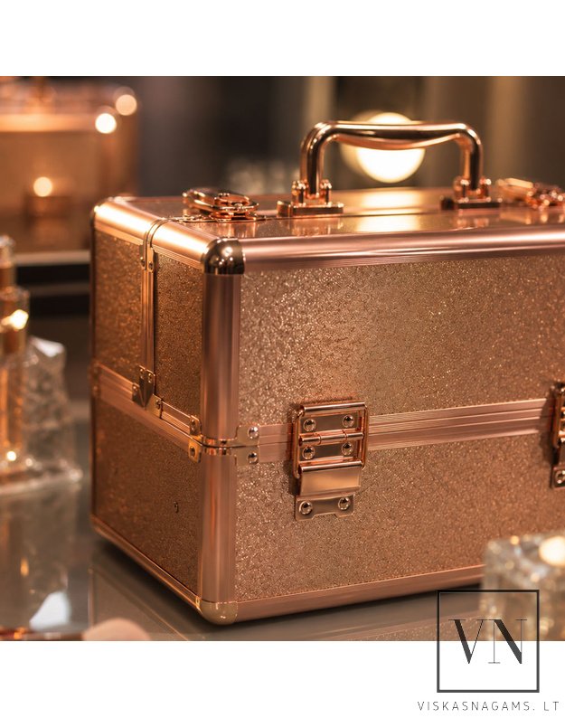 Kosmetinis lagaminas TOTAL ROSE GOLDEN M (20x30x20)