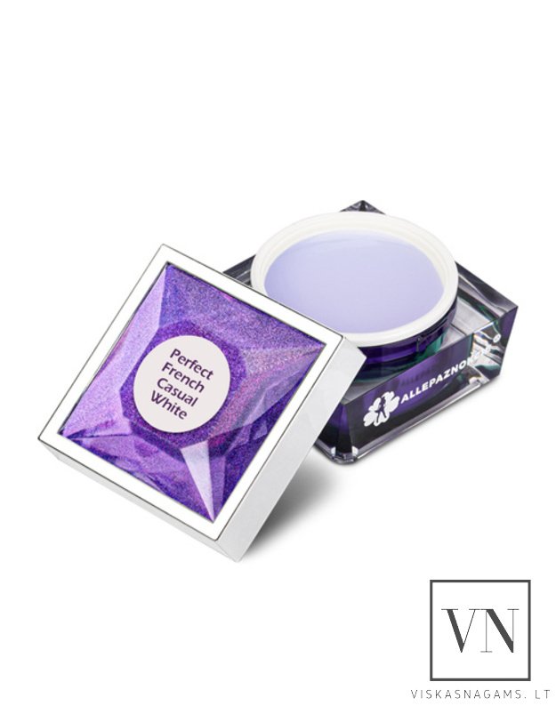 PERFECT FRENCH savaime išsilyginantis gelis CASUAL WHITE, 15g 2