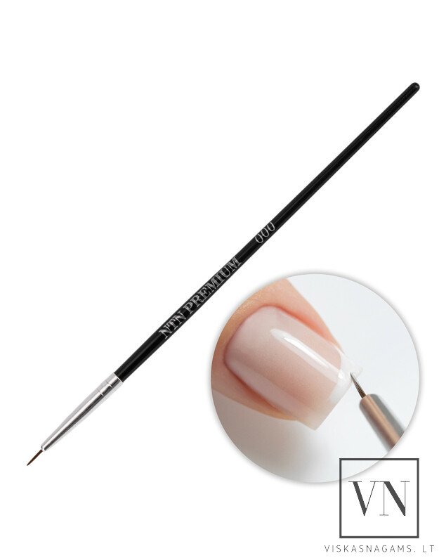DOVANA - NTN PREMIUM teptukas nagų dailei, Nr.000 (7mm) DOVANA - NTN PREMIUM teptukas nagų dailei, Nr.000 (7mm)