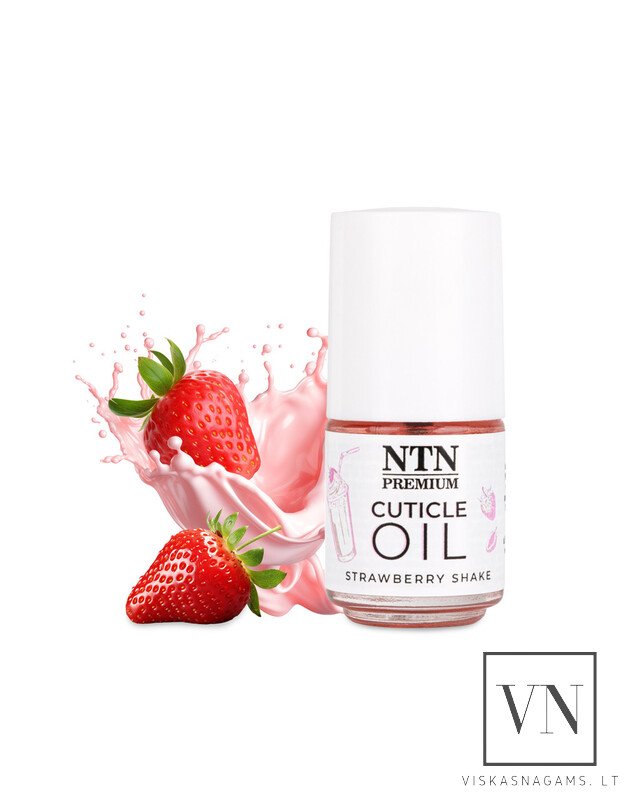 Aliejukas nagų odelėms NTN PREMIUM STRAWBERRY SHAKE, 5ml