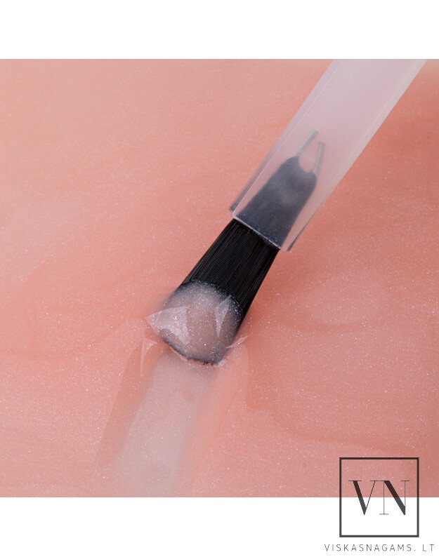 ALLELAC RUBBER BASE PEACH BLING elastinga kaučiukinė bazė Nr.7, 7g 1
