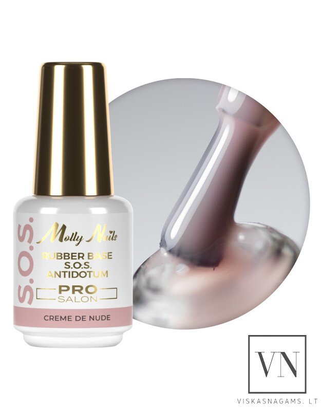 S.O.S. ANTIDOTUM RUBBER BASE CREME DE NUDE kaučiukinė bazė, 15g