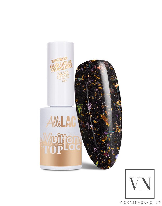 ALLELAC TOP VUITTONLAC HOLO  viršutinis sluoksnis su blizgučiu, 5g