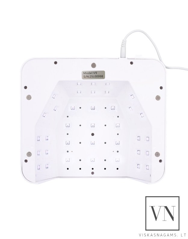 Nagų lempa LED/UV MOLLY V9 su veidrodiniu dugnu, 36W 1
