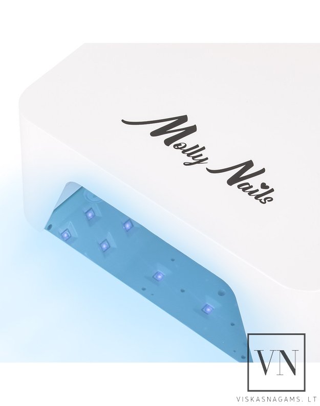 Nagų lempa LED/UV MOLLY V9 su veidrodiniu dugnu, 36W 5