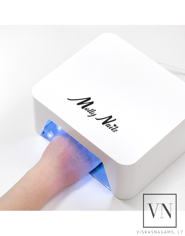 Nagų lempa LED/UV MOLLY V9 su veidrodiniu dugnu, 36W 3