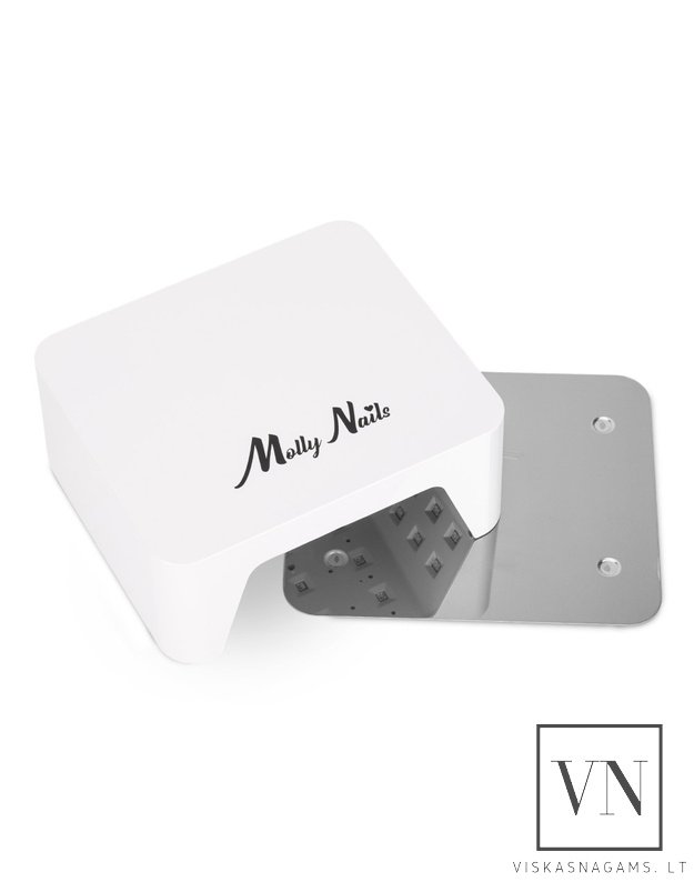 Nagų lempa LED/UV MOLLY V9 su veidrodiniu dugnu, 36W