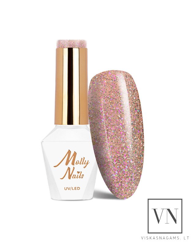 MOLLY NAILS šviesą atspindintis gelinis lakas, Nr.686