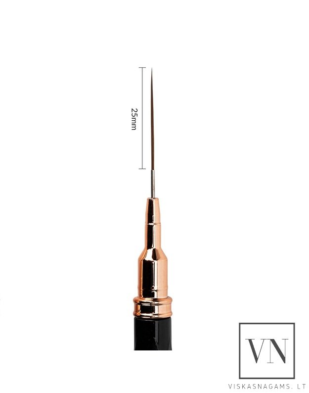 NTN PREMIUM BLACK teptukas nagų dailei su dangteliu, 25mm