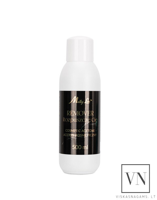 MOLLY REMOVER priemonė gelinio lako pašalinimui su lanolinu, 500ml