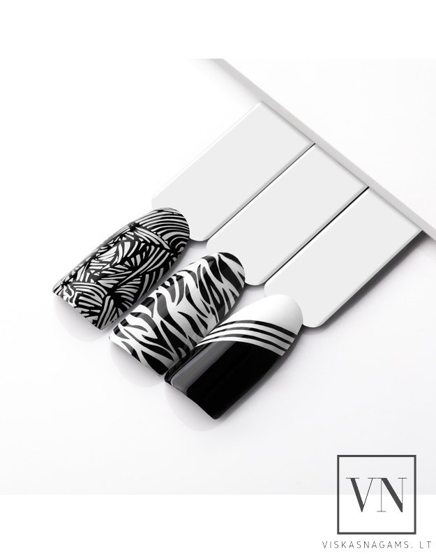 MOLLY NAILS nagų lakas štampavimui BLACK, Nr.2 2