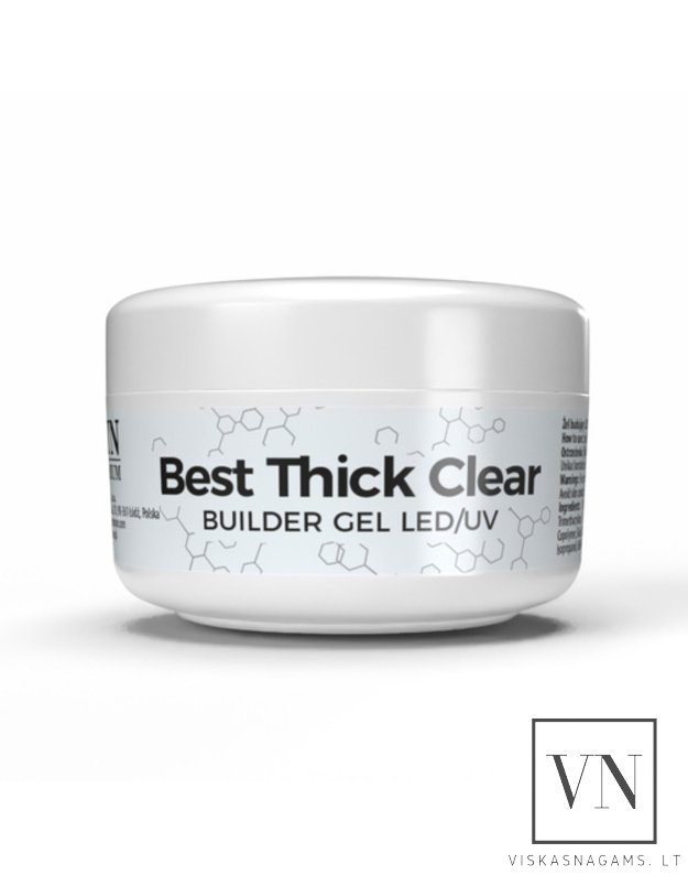 NTN BEST THICK CLEAR GEL trifazis UV/LED gelis, 30g 2