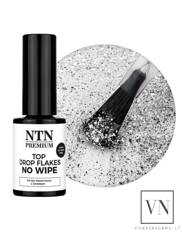 NTN TOP DROP FLAKES viršutinis sluoksnis SILVER, 7g