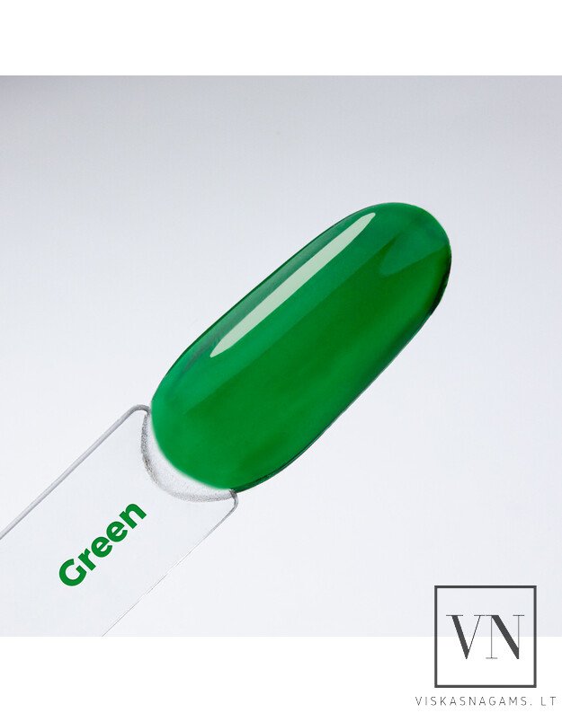 MOLLY LAC CRYSTAL GLASS GREEN vitražinis viršutinis sluoksnis, 10g