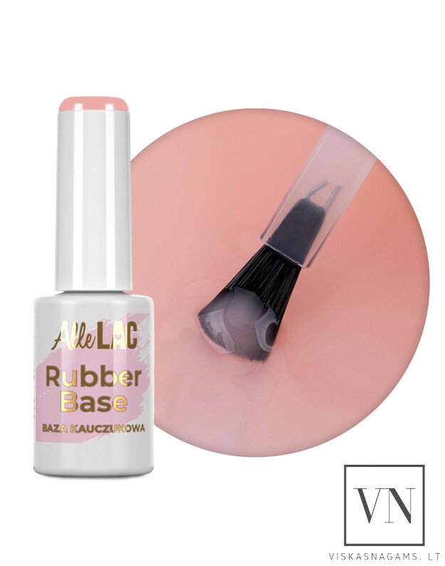 ALLELAC RUBBER BASE SOFT PEACH elastinga kaučiukinė bazė Nr.5, 7g