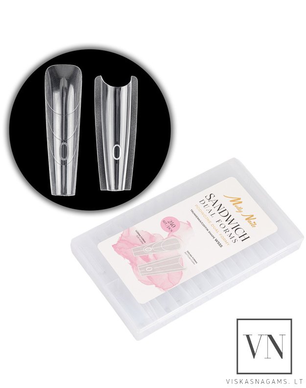 Dvigubos viršutinės polygelio formos COFFIN W555, 240vnt. 5