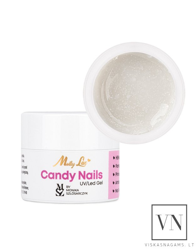 DOVANA - CANDY SNOW milky gelis su blizgučiu, 5g