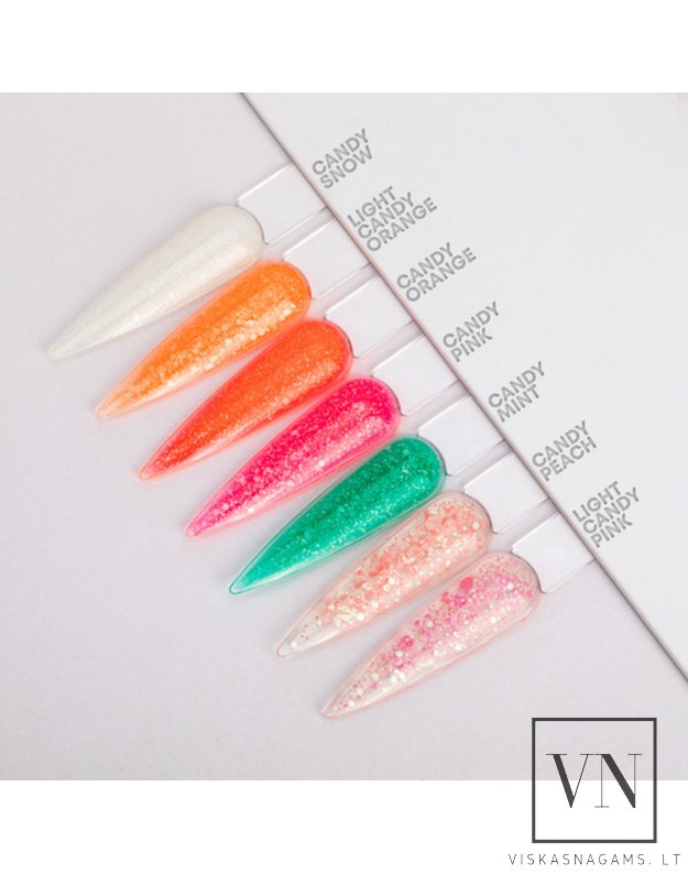 DOVANA - CANDY SNOW milky gelis su blizgučiu, 5g 2