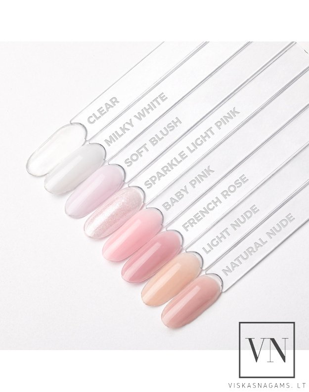 ALLELAC TIXO HARD SOFT BLUSH kietasis tiksotropinis gelis, 45g 6