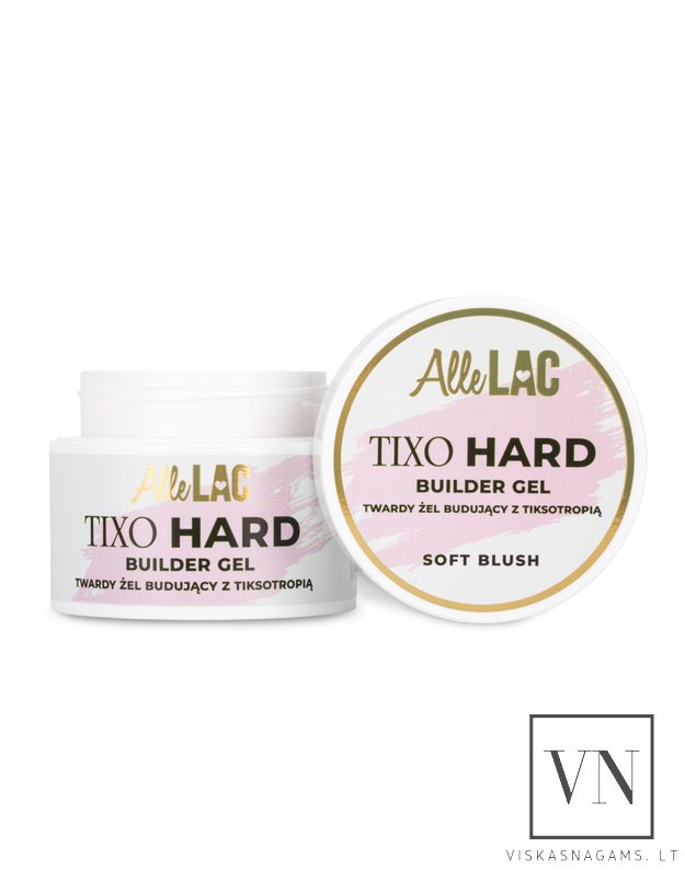 ALLELAC TIXO HARD SOFT BLUSH kietasis tiksotropinis gelis, 45g 4