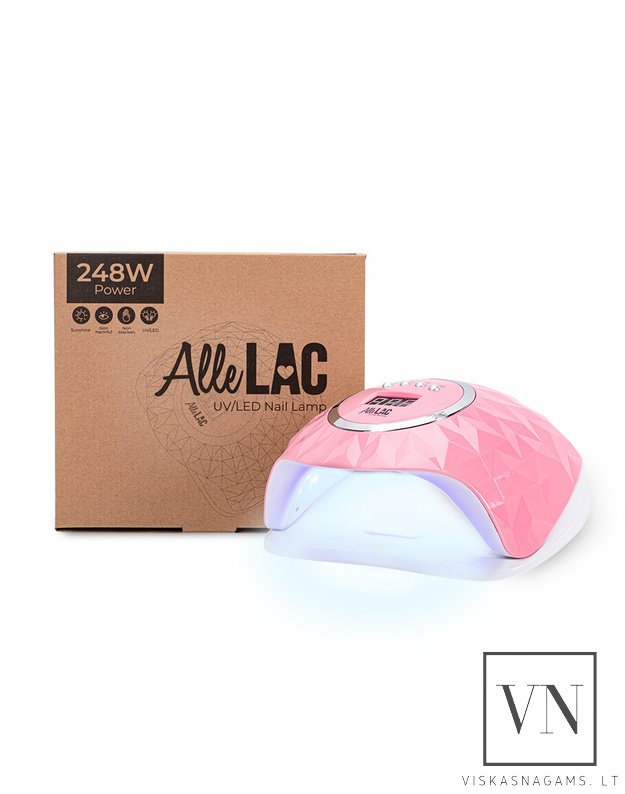 Nagų lempa LED/UV ALLELUX Y13 PINK, 248W 5